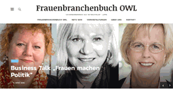 Desktop Screenshot of frauenbranchenbuch-owl.de