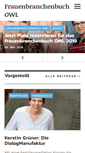 Mobile Screenshot of frauenbranchenbuch-owl.de